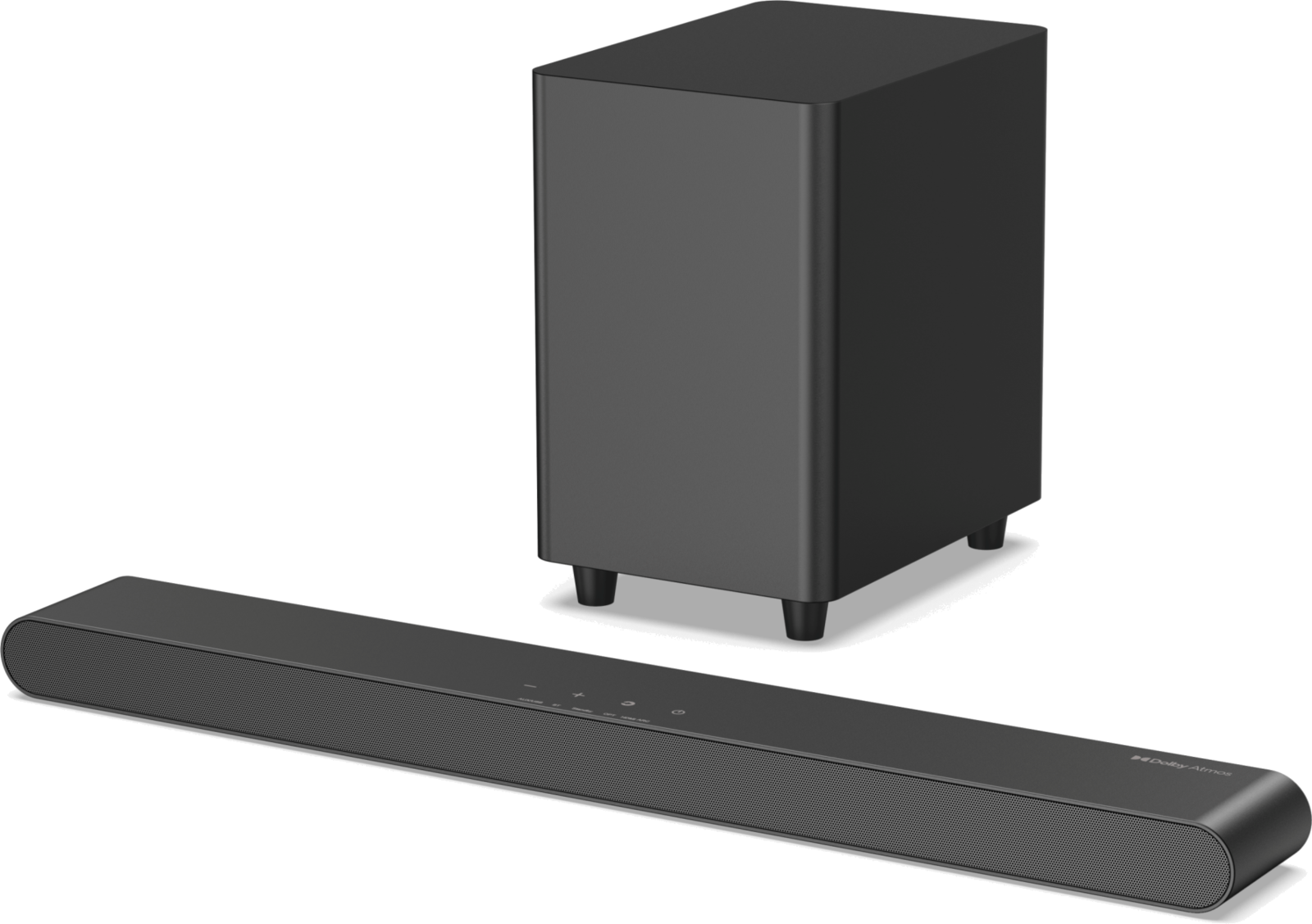 NXBAR 2.1 soundbar and wireless subwoofer